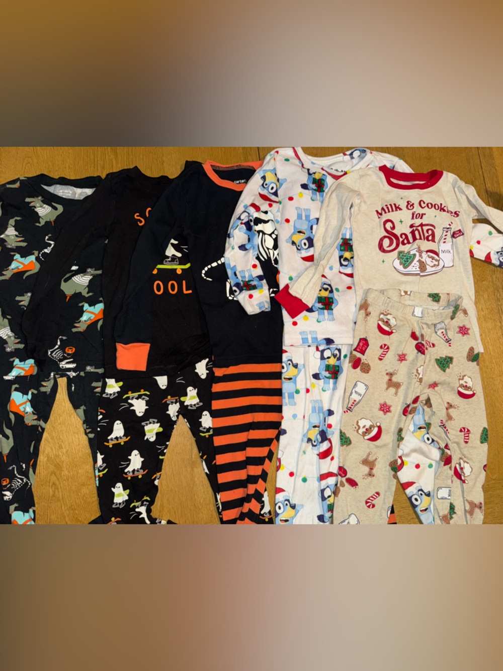 Bundle of holiday pajamas